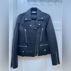 Top Shop size 10 faux leather jacket.